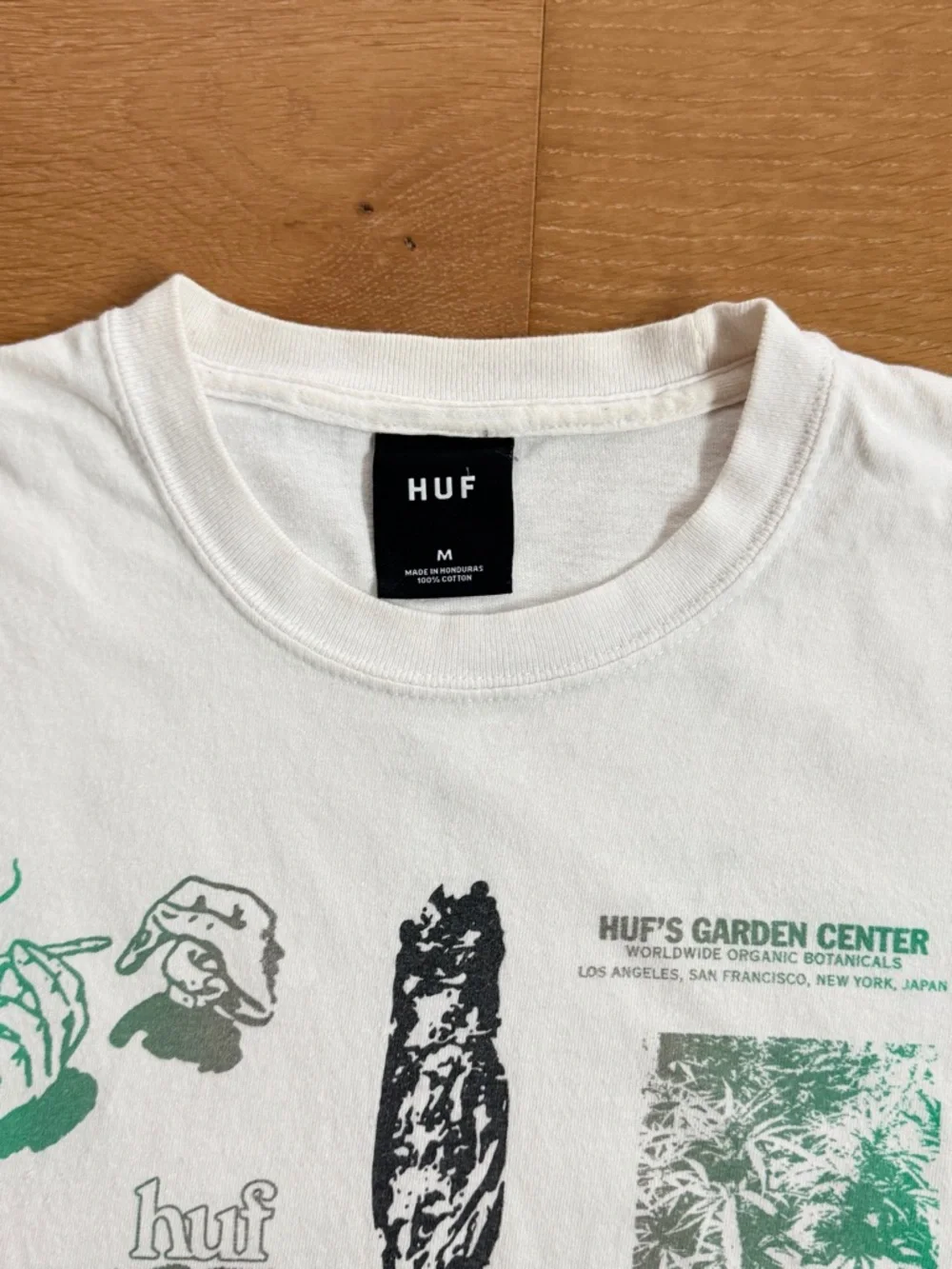HUF THC: The HUF Company Garden Center 420 Muscle Tank White/Green Print Medium - Picture 3 of 8